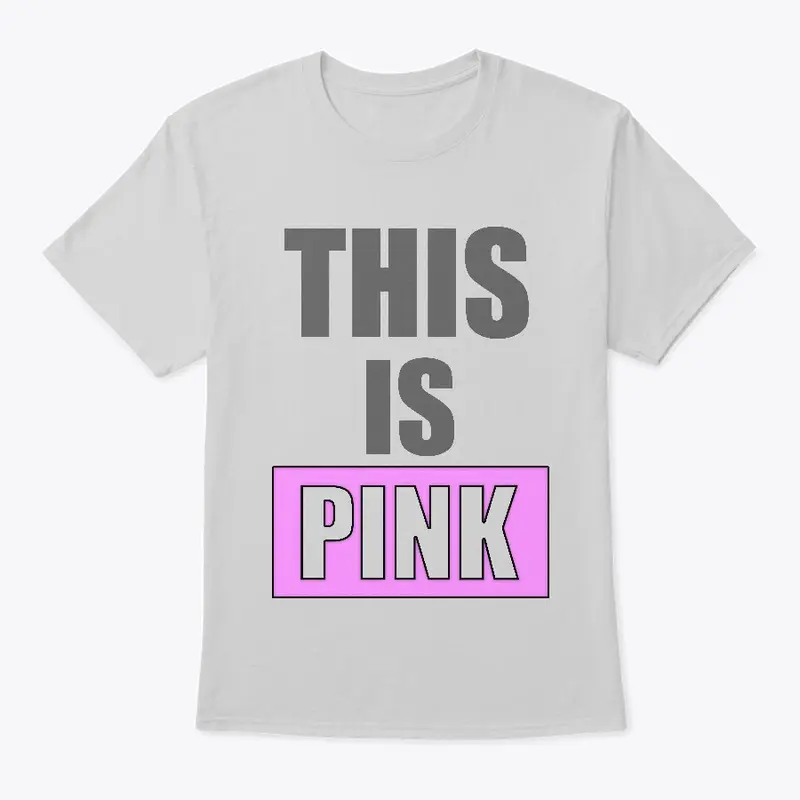 This shirt is pink