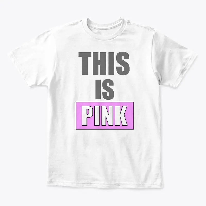 This shirt is pink